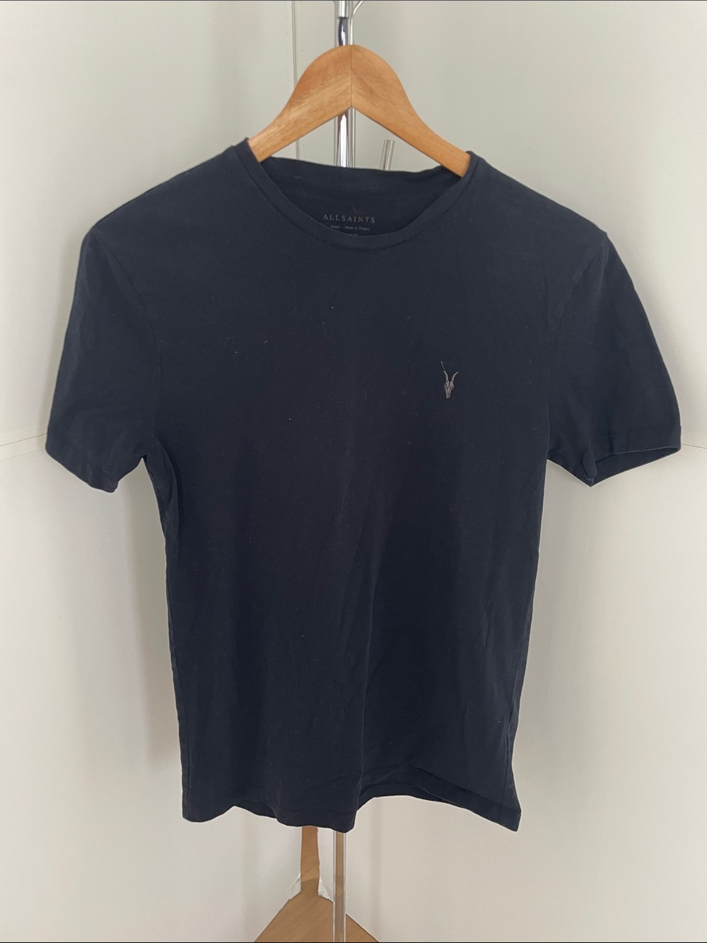 Men’s Black AllSaints T-Shirt. Size Small